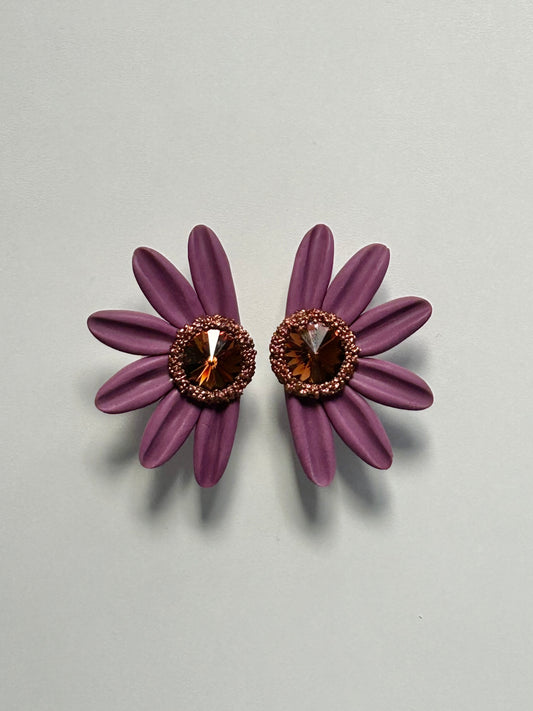 PENDIENTES DAISY PARTY PURPLE LIMITED EDITION